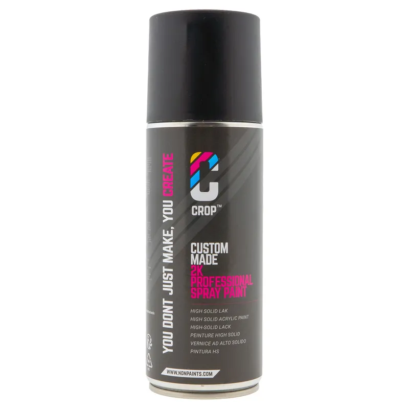 Beperkt Aanbod CROP 2K Spuitbus ZWART - RAL9005 - 400ml